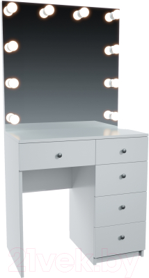 Туалетный столик с зеркалом Мир Мебели С подсветкой 24 ZB
