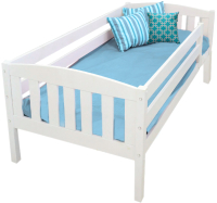 Односпальная кровать детская EcoWood Эрни 80х180 с ящиком / ECO.001.00031.80-180.W - 