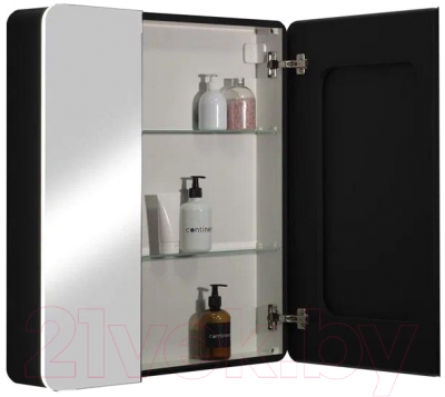 Шкаф с зеркалом для ванной Континент Eltoro Black Led 76x85