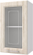 Миниатюра изображения товара Шкаф навесной для кухни Горизонт Мебель Классик 40 Витрина (рустик молочный)