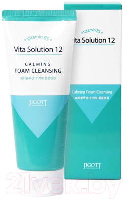 Пенка для умывания Jigott Vita Solution 12 Calming Foam Cleansing (180мл)