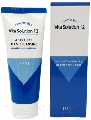 Пенка для умывания Jigott Vita Solution 12 Moisture Foam Cleansing (180мл)