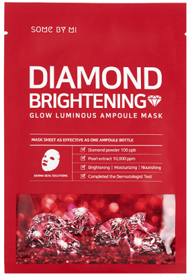 Маска для лица тканевая Some By Mi Diamond Brightening Glow Luminous Ampoule Mask (25г)