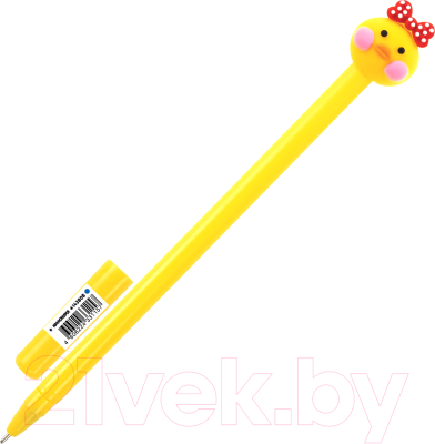 Изображение товара Ручка шариковая Юнландия Цыпленок / 143808 (ассорти, 0.7мм синий)