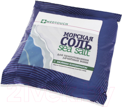 Соль для ванны Medtouch Морская с хвойным концентратом (1кг)