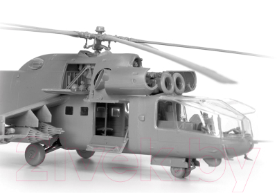 Сборная модель Звезда Советский ударный вертолет Ми-24А / 7273
