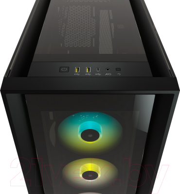 Корпус для компьютера Corsair iCUE 5000X RGB / CC-9011212-WW (черный)
