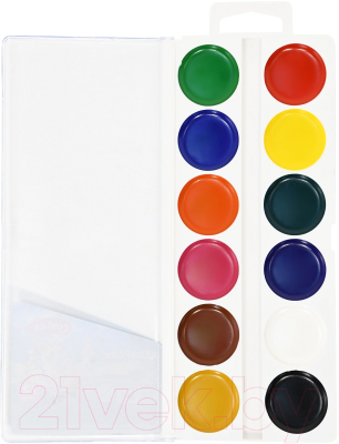 Изображение товара Акварельные краски Creativiki АКВП 12КР (12цв)