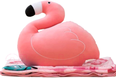 Плед-подушка Funfur Flamingo с пледом / 310048
