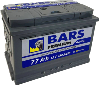 Автомобильный аккумулятор BARS Premium 77 R / 077 231 09 0 L (77 А/ч) - 
