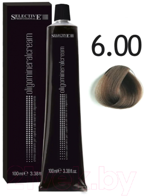 Крем-краска для волос Selective Professional Oligomineral Cream 6.00 / 86006 (100мл, темный блондин)