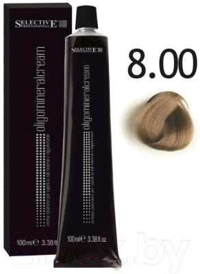 Крем-краска для волос Selective Professional Oligomineral Cream 8.00 / 86008 (100мл, светлый блондин)