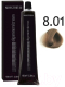 Крем-краска для волос Selective Professional Oligomineral Cream 8.01 / 86801  (100мл, светлый блондин пепельный ) - 