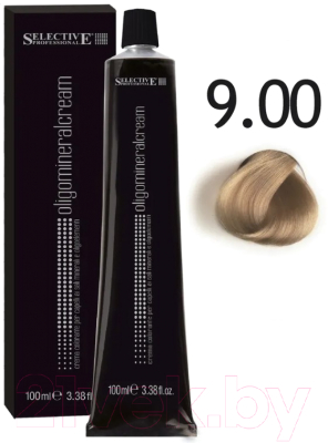 Крем-краска для волос Selective Professional Oligomineral Cream 9.00 / 86009 (100мл, очень светлый блондин )