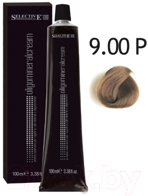 Крем-краска для волос Selective Professional Oligomineral Cream 9.00P / 86019  (100мл, очень светлый блондин плюс )