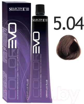 Крем-краска для волос Selective Professional Colorevo 5.04 / 84504 (100мл, светло-каштановый эбеновое дерево)
