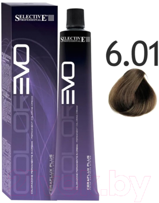 Крем-краска для волос Selective Professional Colorevo 6.01 / 84601 (100мл, блондин натурально-пепельный)