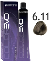 Крем-краска для волос Selective Professional Colorevo 6.11 / 84611 (100мл, темный блондин пепельный интенсивный ) - 