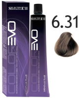 Крем-краска для волос Selective Professional Colorevo 6.31 / 84631 (100мл, темный блондин глина) - 