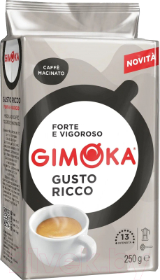 Изображение товара Кофе молотый Gimoka Gusto Ricco (250г)