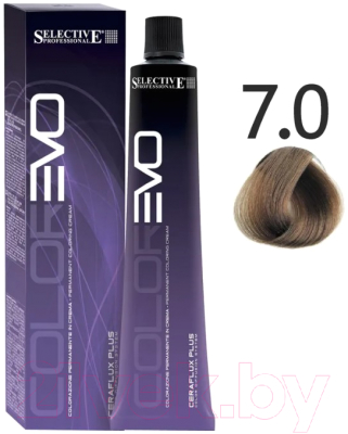 Крем-краска для волос Selective Professional Colorevo 7.0 / 84007  (100мл, блондин)