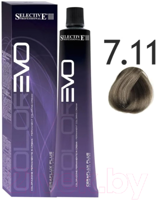 Крем-краска для волос Selective Professional Colorevo 7.11 / 84711 (100мл, блондин пепельный интенсивный )