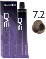 Крем-краска для волос Selective Professional Colorevo 7.2 / 84072 (100мл, блондин бежевый) - 