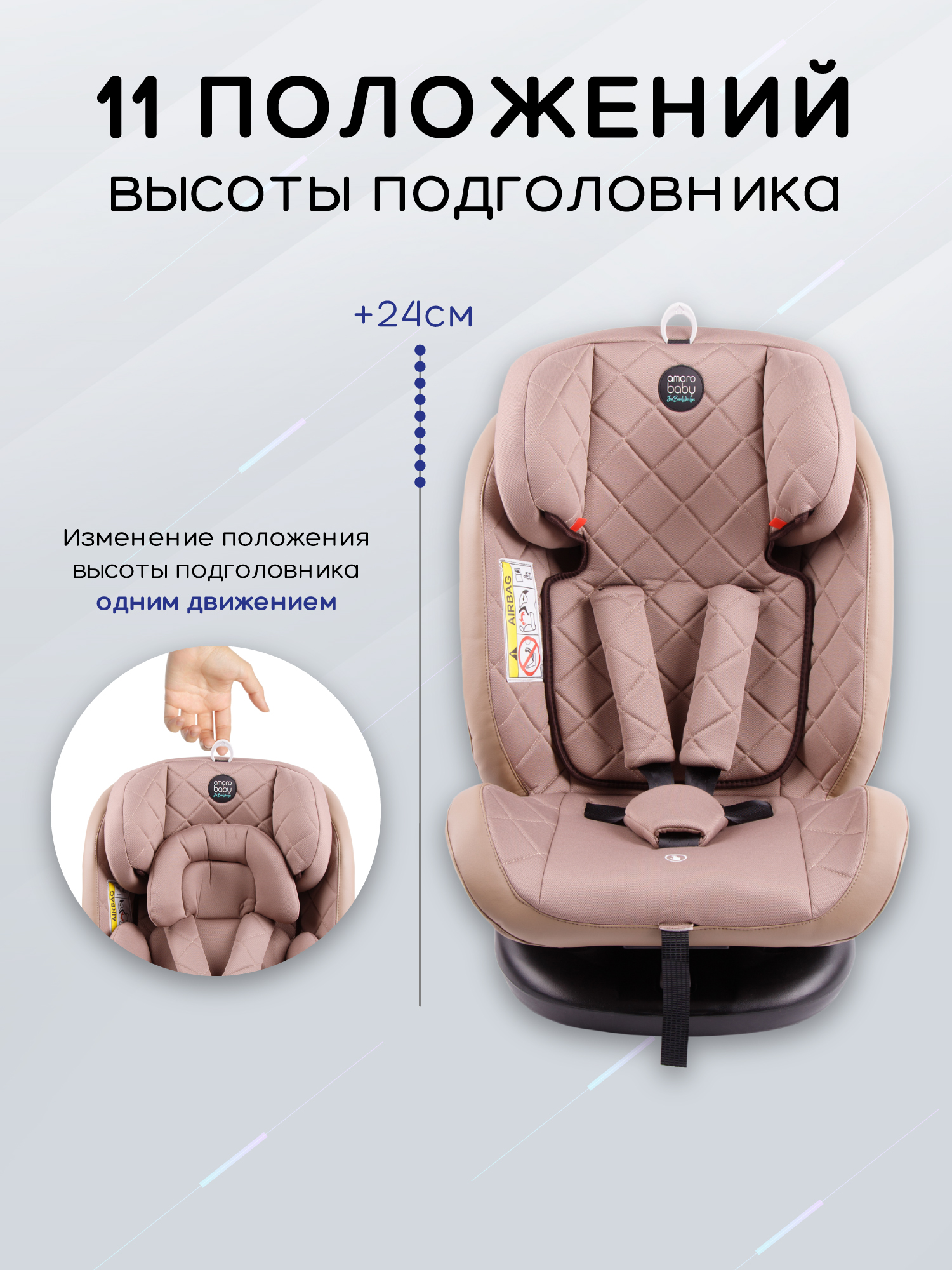 Автокресло Amarobaby Brilliant Isofix / AMARO-2003-BrBe