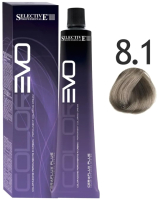 Крем-краска для волос Selective Professional Colorevo 8.1 / 84081 (100мл, светлый блондин пепельный) - 