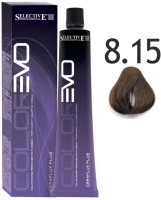 Крем-краска для волос Selective Professional Colorevo 8.15 / 84815  (100мл, светлый блондин хумус) - 