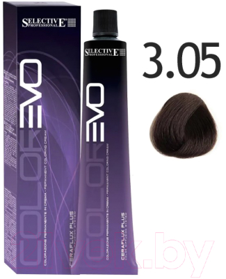 Крем-краска для волос Selective Professional Colorevo 3.05 / 84305 (100мл, темно-каштановый какао)