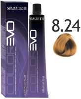 Крем-краска для волос Selective Professional Colorevo 8.24 / 84824 (100мл, светлый блондин бронза) - 