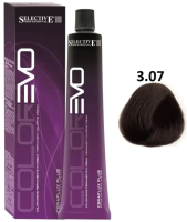 Крем-краска для волос Selective Professional Colorevo 3.07 / 84307 (100мл, темно-каштановый кьянти) - 