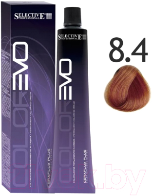 Крем-краска для волос Selective Professional Colorevo 8.4 / 84084 (100мл, светлый блондин медный)