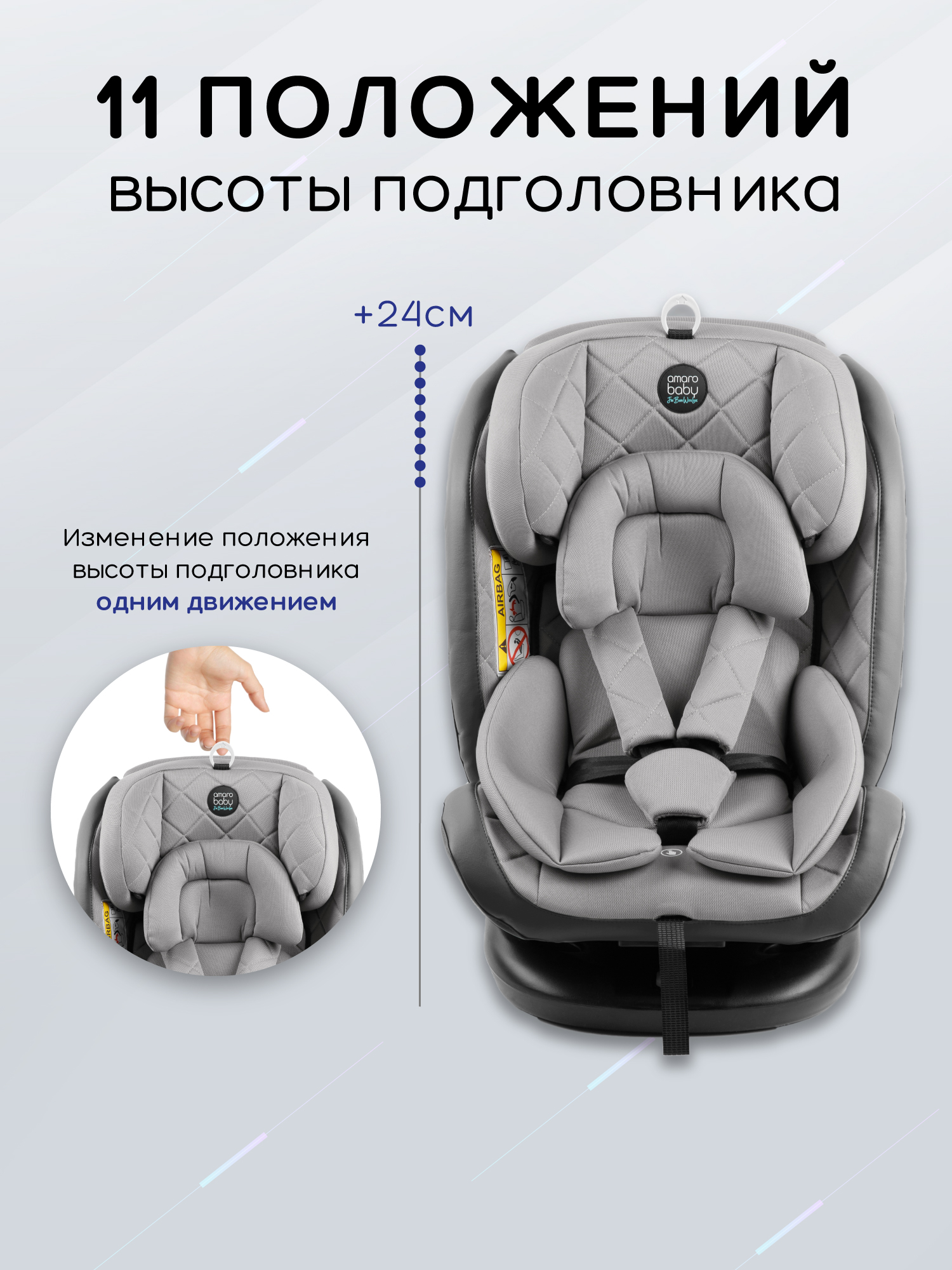 Автокресло Amarobaby Brilliant Isofix / AMARO-2003-BrSe