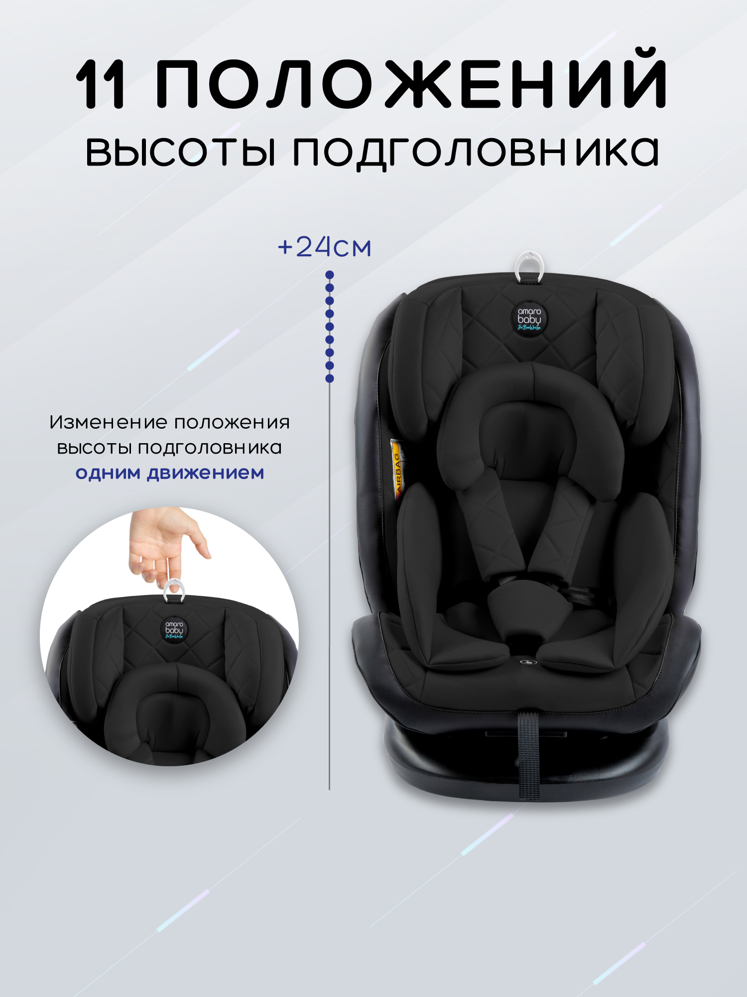 Автокресло Amarobaby Brilliant Isofix / AMARO-2003-BrCh