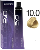 Крем-краска для волос Selective Professional Colorevo 10.0 / 84010 (100мл, экстра светлый блондин) - 