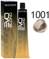 Крем-краска для волос Selective Professional Colorevo 1001 / 841001 (100мл, суперосветляющий пепельный) - 