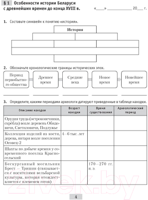 Рабочая тетрадь Аверсэв История Беларуси. 10 класс. 2022 (Кудрявцева С.А. и др.)