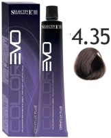 Крем-краска для волос Selective Professional Colorevo 4.35 / 84435 (100мл, каштановый кокос) - 