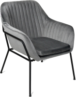 Кресло мягкое Sheffilton SHT-AMS2-1 (угольно-серый/черный муар) - 