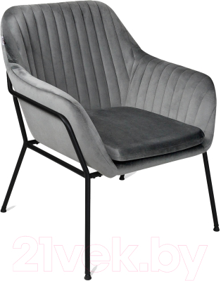 Кресло мягкое Sheffilton SHT-AMS2-1 (угольно-серый/черный муар)