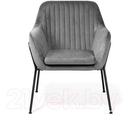 Кресло мягкое Sheffilton SHT-AMS2-1 (угольно-серый/черный муар)