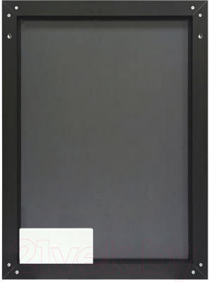 Зеркало Континент Frame Led Black 60x80 (с часами)