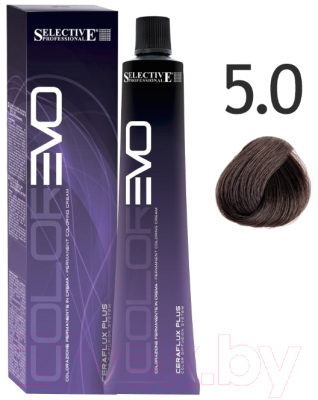 Крем-краска для волос Selective Professional Colorevo 5.0 / 84005 (100мл, светло-каштановый)