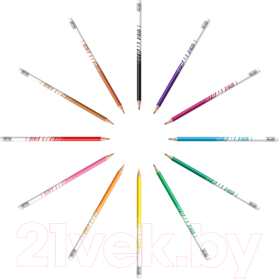 Набор цветных карандашей Bic Evolution Illusion 987868 (12цв)