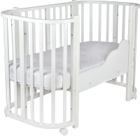 Детская кроватка INDIGO Baby Lux 3 в 1 (белый) - 