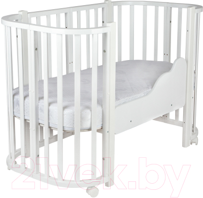 Детская кроватка INDIGO Baby Lux 3 в 1 (белый)