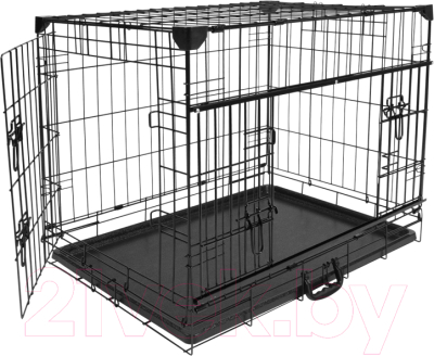 Клетка для животных Duvo Plus Pet Kennel Ninja Medium / 11640/DV (черный)