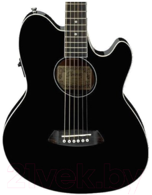 Электроакустическая гитара Ibanez Black High Gloss TCY10E-BK